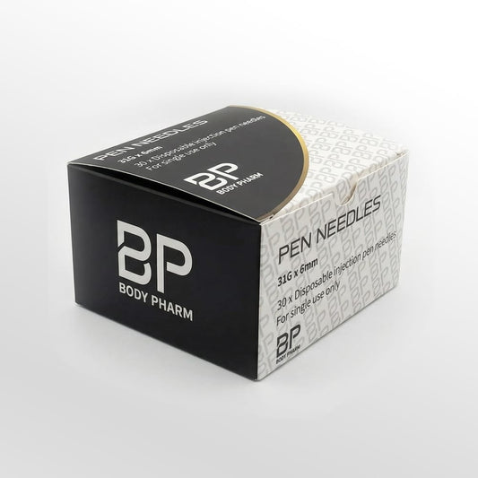 Body Pharm Pen Needles 6mm x 31G (Box of 30)